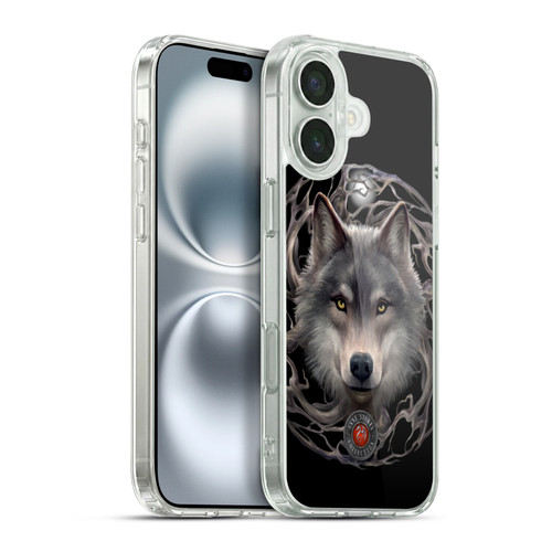 Anne Stokes Wolves 2 Night Forest Soft Gel Case for Apple iPhone 16 Plus & MagSafe