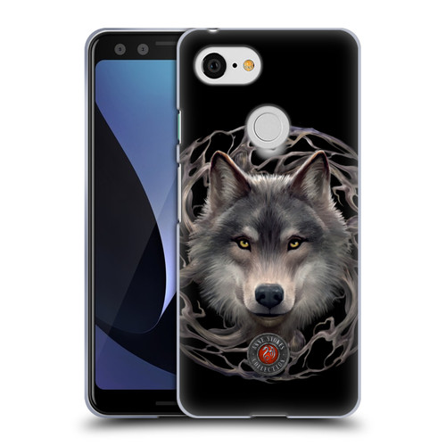 Anne Stokes Wolves 2 Night Forest Soft Gel Case for Google Pixel 3