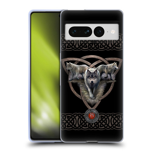 Anne Stokes Wolves 2 Trio Soft Gel Case for Google Pixel 7 Pro