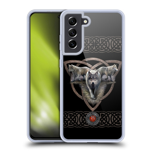 Anne Stokes Wolves 2 Trio Soft Gel Case for Samsung Galaxy S21 FE 5G