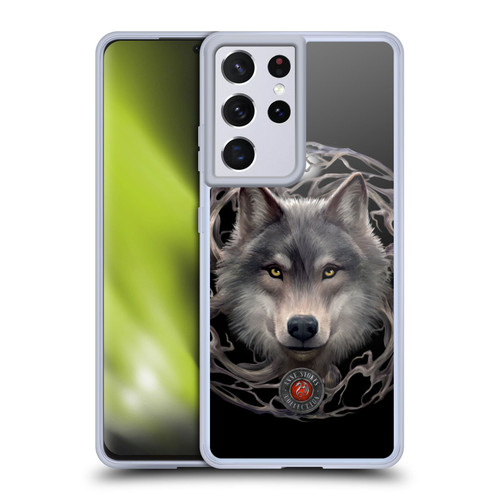 Anne Stokes Wolves 2 Night Forest Soft Gel Case for Samsung Galaxy S21 Ultra 5G