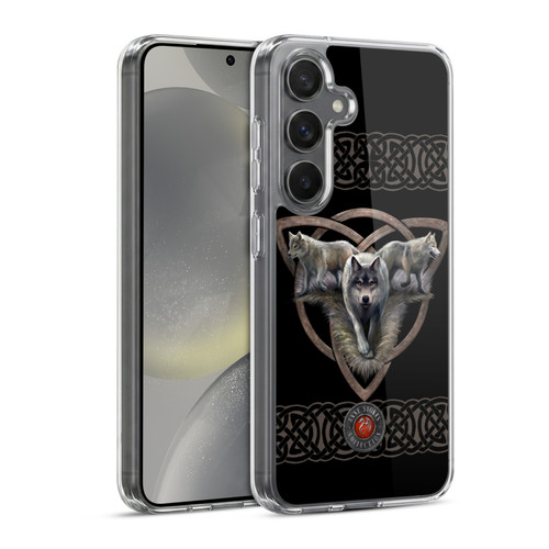 Anne Stokes Wolves 2 Trio Soft Gel Case for Samsung Galaxy S24 5G & MagSafe