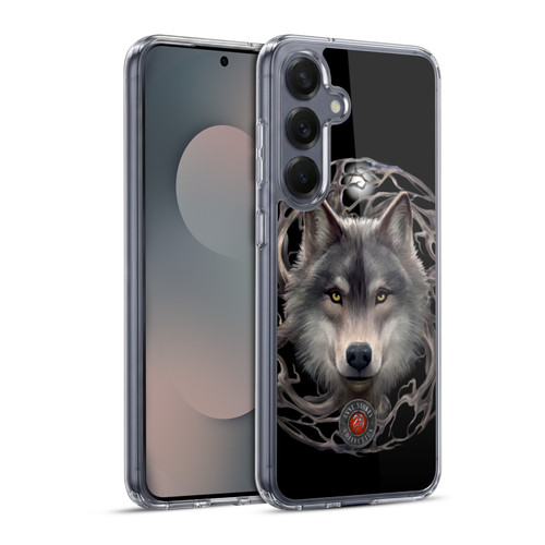 Anne Stokes Wolves 2 Night Forest Soft Gel Case for Samsung Galaxy S25+ & MagSafe