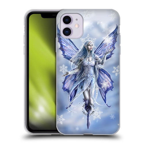 Anne Stokes Yule Snow Fairy Soft Gel Case for Apple iPhone 11