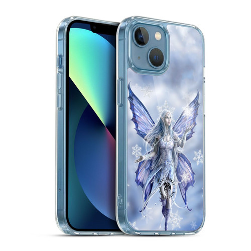 Anne Stokes Yule Snow Fairy Soft Gel Case for Apple iPhone 13 Mini & MagSafe