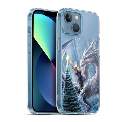 Anne Stokes Yule Winter Fantasy Soft Gel Case for Apple iPhone 13 Mini & MagSafe