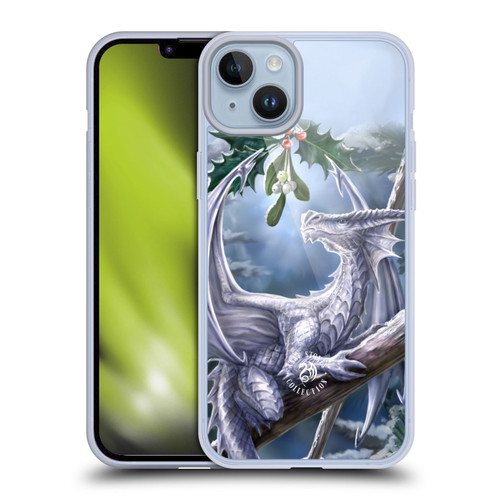 Anne Stokes Yule Snow Dragon Soft Gel Case for Apple iPhone 14 Plus