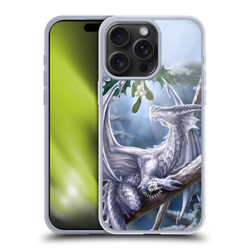 Anne Stokes Yule Snow Dragon Soft Gel Case for Apple iPhone 15 Pro Max