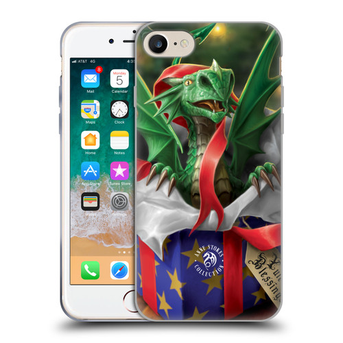 Anne Stokes Yule Surprise Gift Soft Gel Case for Apple iPhone 7 / 8 / SE 2020 & 2022