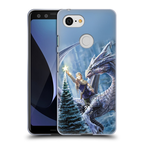 Anne Stokes Yule Winter Fantasy Soft Gel Case for Google Pixel 3
