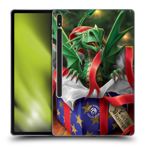 Anne Stokes Yule Surprise Gift Soft Gel Case for Samsung Galaxy Tab S8 Plus