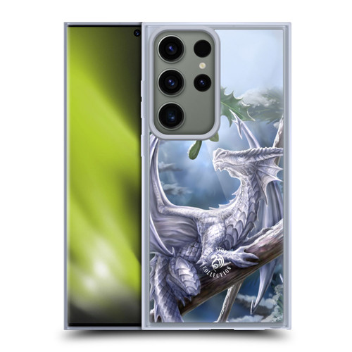 Anne Stokes Yule Snow Dragon Soft Gel Case for Samsung Galaxy S23 Ultra 5G