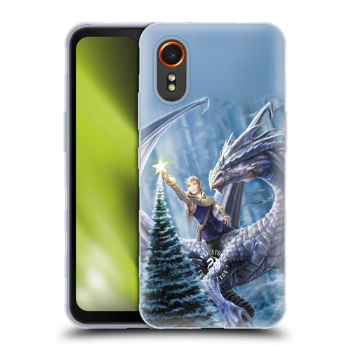 Anne Stokes Yule Winter Fantasy Soft Gel Case for Samsung Galaxy Xcover7 5G