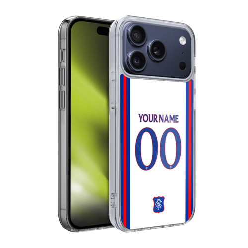 Custom Customised Personalised Rangers FC 2024/25 Kit Away Soft Gel Case for Apple iPhone 17 Pro