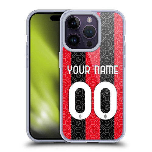 Custom Customised Personalised AC Milan 2020/21 Kit Home Soft Gel Case for Apple iPhone 14 Pro