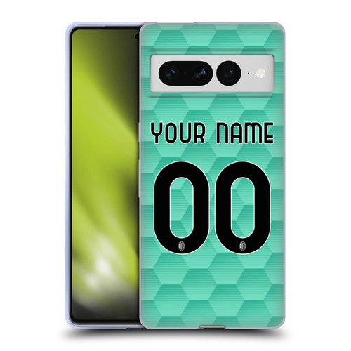 Custom Customised Personalised AC Milan 2020/21 Kit Away Soft Gel Case for Google Pixel 7 Pro