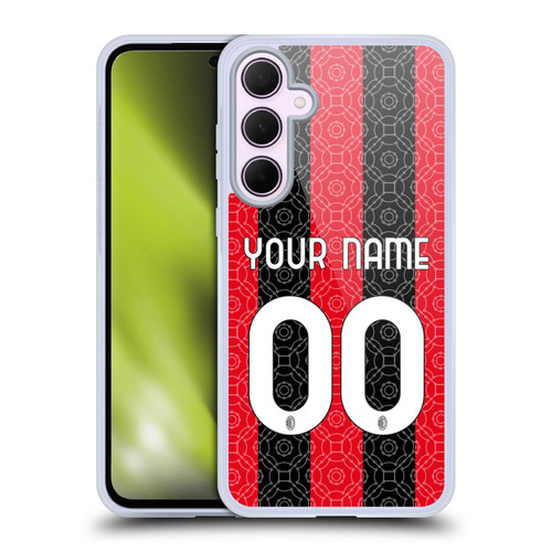Custom Customised Personalised AC Milan 2020/21 Kit Home Soft Gel Case for Samsung Galaxy A35 5G