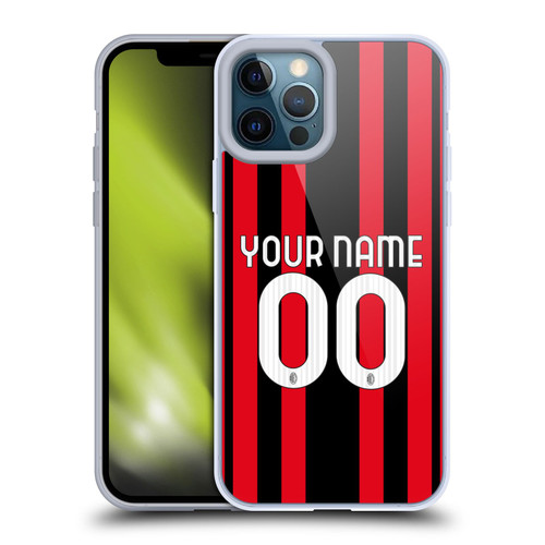 Custom Customised Personalised AC Milan 2021/22 Kit Home Soft Gel Case for Apple iPhone 12 Pro Max