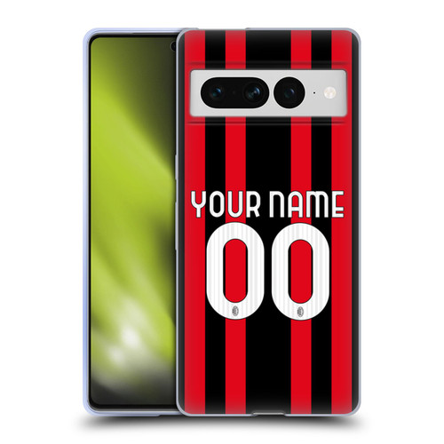 Custom Customised Personalised AC Milan 2021/22 Kit Home Soft Gel Case for Google Pixel 7 Pro