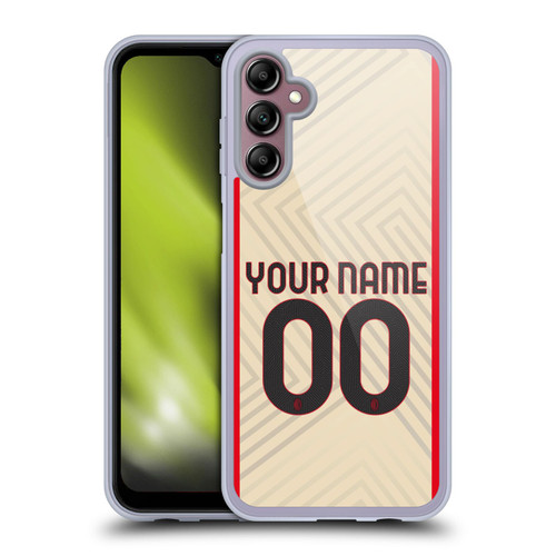 Custom Customised Personalised AC Milan 2021/22 Kit Away Soft Gel Case for Samsung Galaxy A14 5G