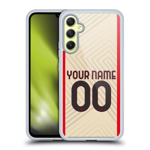 Custom Customised Personalised AC Milan 2021/22 Kit Away Soft Gel Case for Samsung Galaxy A34 5G