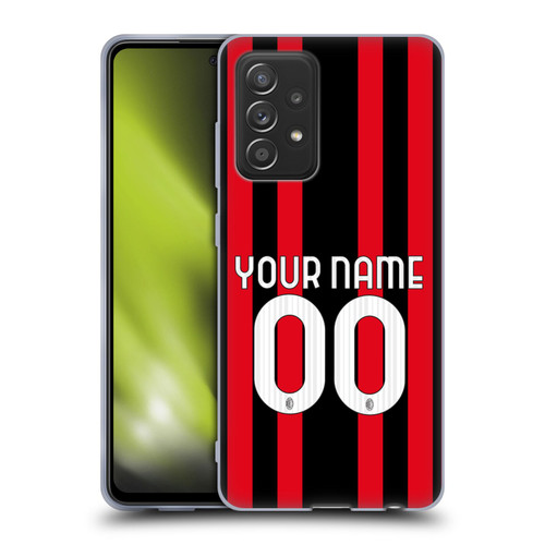 Custom Customised Personalised AC Milan 2021/22 Kit Home Soft Gel Case for Samsung Galaxy A52 / A52s / 5G (2021)