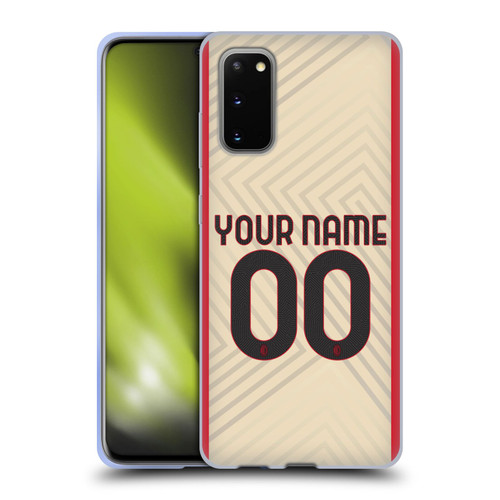 Custom Customised Personalised AC Milan 2021/22 Kit Away Soft Gel Case for Samsung Galaxy S20 / S20 5G