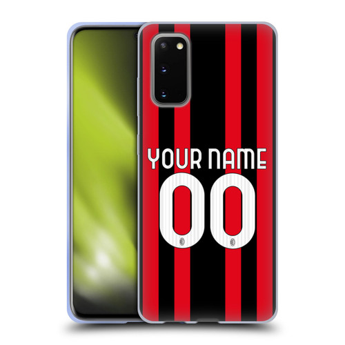 Custom Customised Personalised AC Milan 2021/22 Kit Home Soft Gel Case for Samsung Galaxy S20 / S20 5G