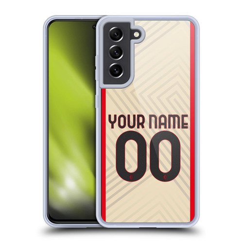 Custom Customised Personalised AC Milan 2021/22 Kit Away Soft Gel Case for Samsung Galaxy S21 FE 5G