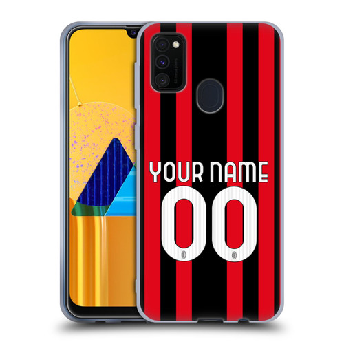 Custom Customised Personalised AC Milan 2021/22 Kit Home Soft Gel Case for Samsung Galaxy M30s (2019)/M21 (2020)