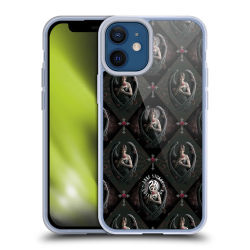 Anne Stokes Angels Rose Pattern Soft Gel Case for Apple iPhone 12 Mini