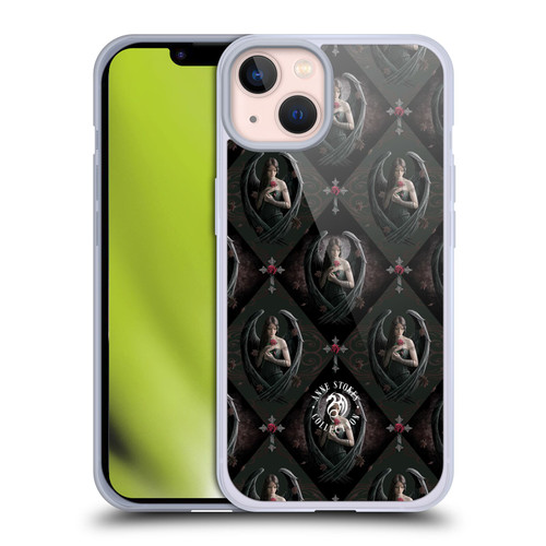 Anne Stokes Angels Rose Pattern Soft Gel Case for Apple iPhone 13