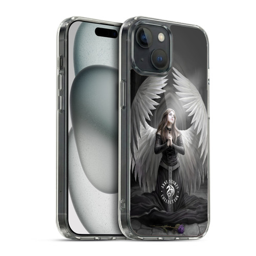 Anne Stokes Angels Prayer For The Fallen Soft Gel Case for Apple iPhone 15