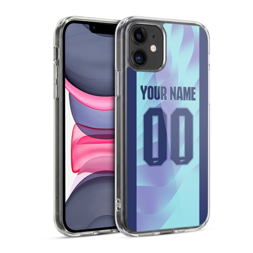 Custom Customised Personalised Arsenal FC 2024/25 Kit Third Soft Gel Case for Apple iPhone 11