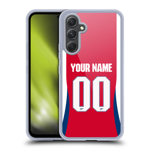 Custom Customised Personalised Arsenal FC 2024/25 Kit Home Soft Gel Case for Samsung Galaxy A54 5G