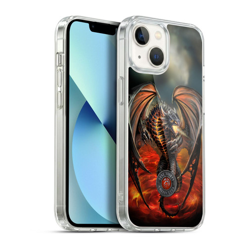 Anne Stokes Dragons Lava Soft Gel Case for Apple iPhone 13