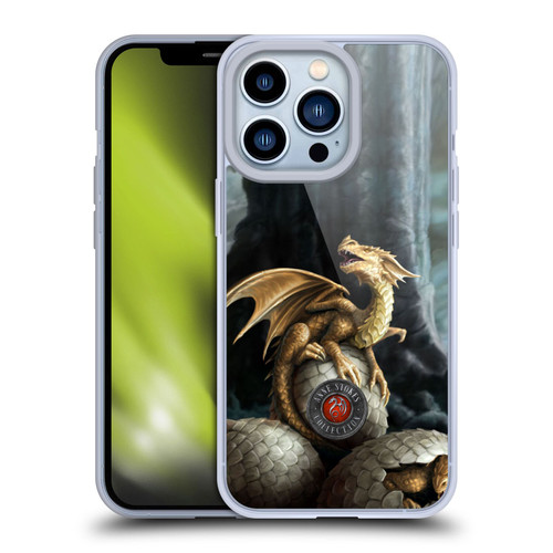 Anne Stokes Dragons Golden Treasures Soft Gel Case for Apple iPhone 13 Pro