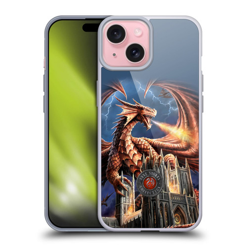 Anne Stokes Dragons Fury Soft Gel Case for Apple iPhone 15