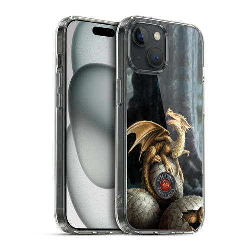 Anne Stokes Dragons Golden Treasures Soft Gel Case for Apple iPhone 15
