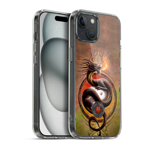 Anne Stokes Dragons Yin Yang Protector Soft Gel Case for Apple iPhone 15 Plus