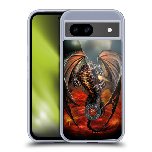 Anne Stokes Dragons Lava Soft Gel Case for Google Pixel 8a