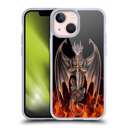 Anne Stokes Dragons 3 Warrior Soft Gel Case for Apple iPhone 13 Mini