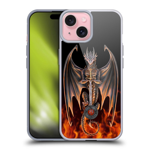 Anne Stokes Dragons 3 Warrior Soft Gel Case for Apple iPhone 15