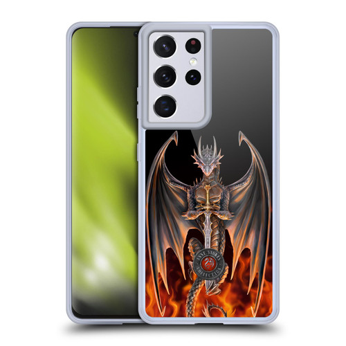 Anne Stokes Dragons 3 Warrior Soft Gel Case for Samsung Galaxy S21 Ultra 5G
