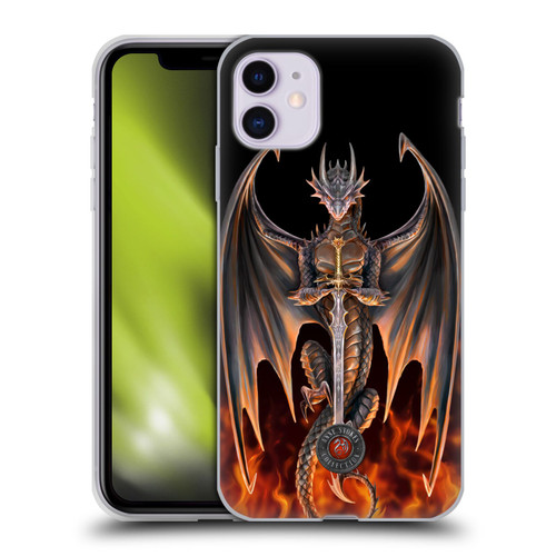 Anne Stokes Dragons 4 Warrior Soft Gel Case for Apple iPhone 11