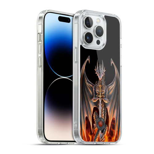 Anne Stokes Dragons 4 Warrior Soft Gel Case for Apple iPhone 14 Pro Max & MagSafe