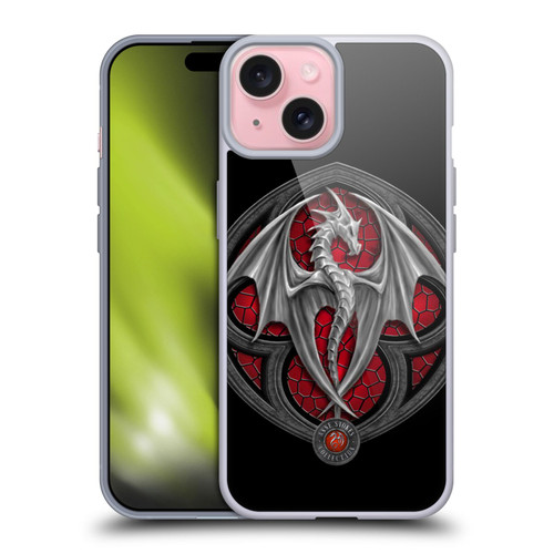 Anne Stokes Dragons 4 Logo Soft Gel Case for Apple iPhone 15