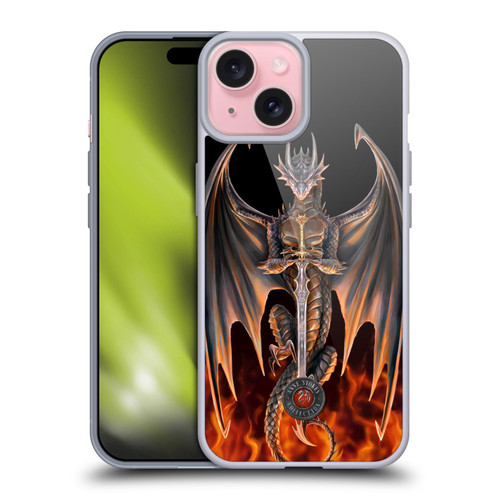 Anne Stokes Dragons 4 Warrior Soft Gel Case for Apple iPhone 15