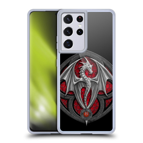 Anne Stokes Dragons 4 Logo Soft Gel Case for Samsung Galaxy S21 Ultra 5G