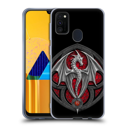 Anne Stokes Dragons 4 Logo Soft Gel Case for Samsung Galaxy M30s (2019)/M21 (2020)